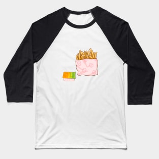 Cute Fries and Dip Baseball T-Shirt